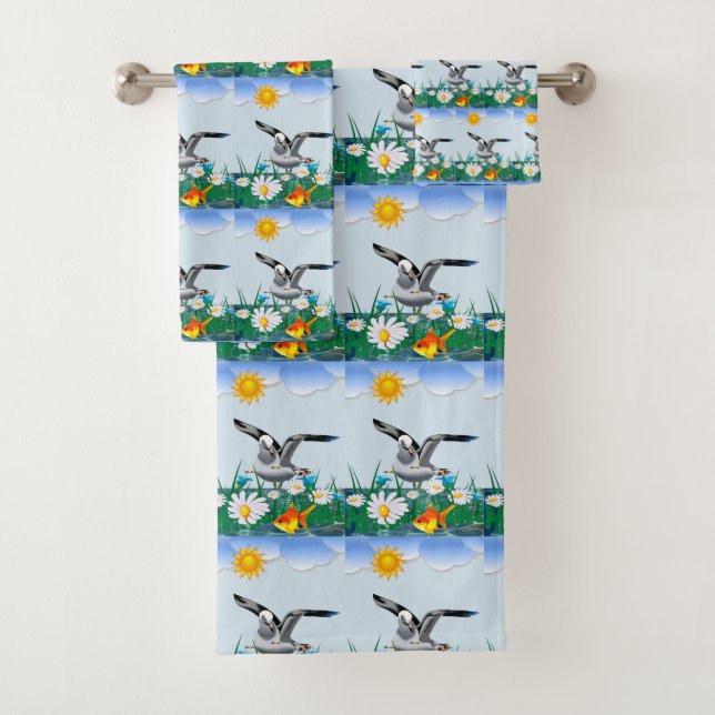 Toalla De Baño Pájaro (In situ)