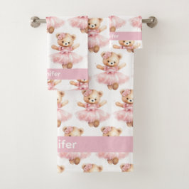 Toalla de baño para bebé y niña pequeña con nombre