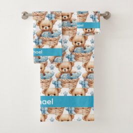 Toalla de baño para bebé y niño | Nombre personali