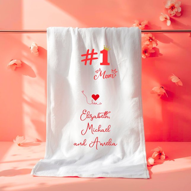 Toalla de baño personalizada #1 Amor de Mamá (Subido por el creador)