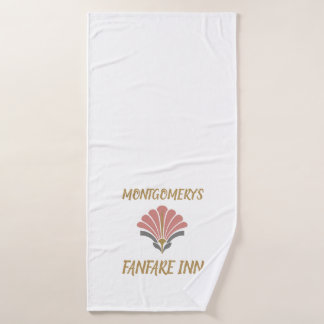 Toalla de baño personalizada Fanfare Inn Art Deco