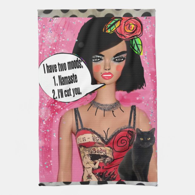 Toalla de baño que tengo dos estados de ánimo: Nam (Vertical)