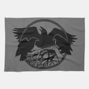 Toalla de baño Raven First Nations Raven Art Tea T