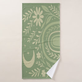 Toalla de baño Sage Green Boho