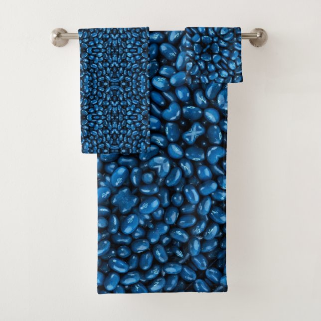 Toalla de baño Set Blue Jelly Beans (In situ)