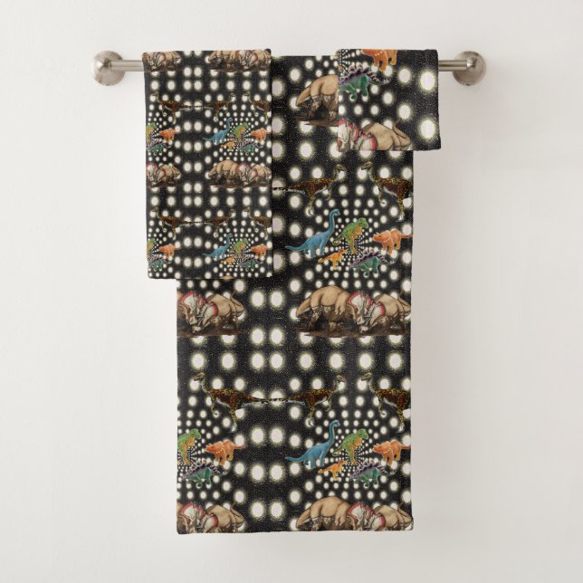 Toalla de baño Set Dinosaur (In situ)