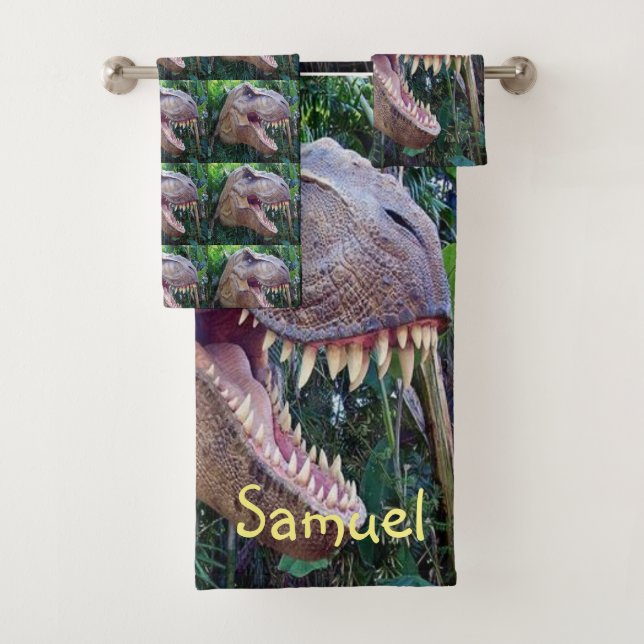 Toalla de baño Set Dinosaurios (In situ)
