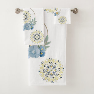 Toalla De Baño Set Floral Mandala