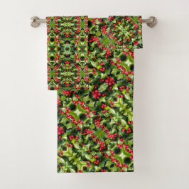 Toalla de baño Set Holly Berries
