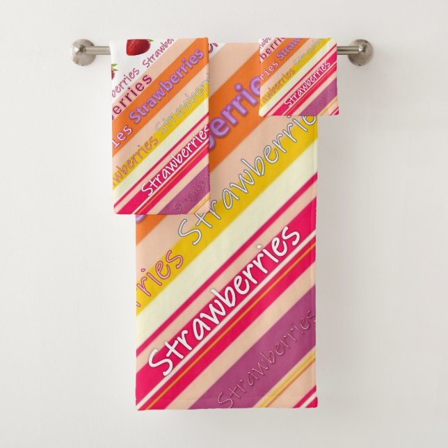 Toalla de baño Set Strawberries (In situ)