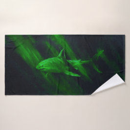 Toalla de baño Shark Green 30 X 60