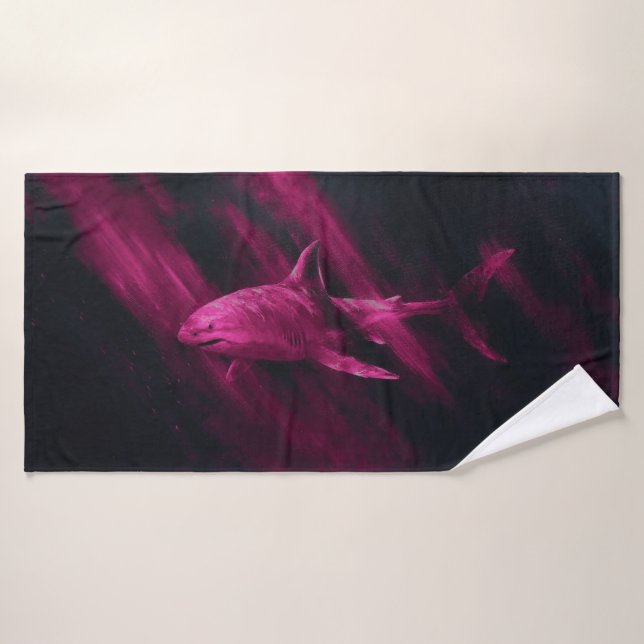 Toalla de baño Shark Pink 30 X 60 (Toalla de baño)