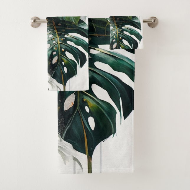 Toalla De Baño Trópica De Monstera Sale (In situ)