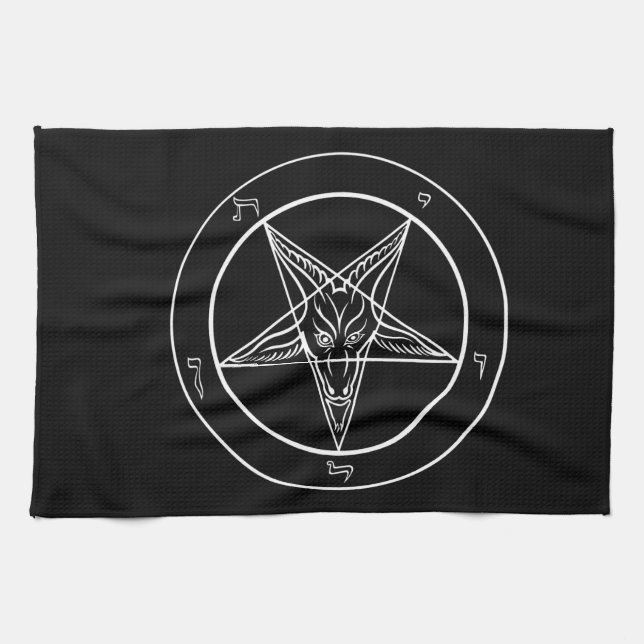Toalla de Baphomet para el gimnasio, el golf o la (Horizontal)