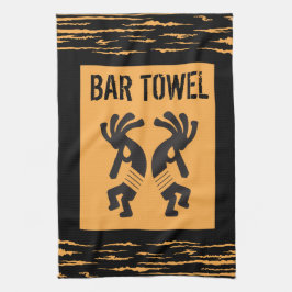 Toalla de bar Kokopelli de estilo indio americano