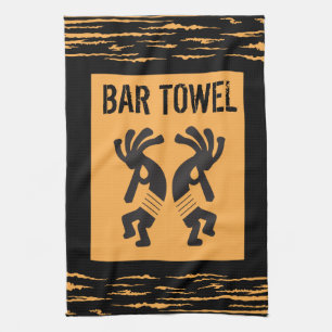 Toalla de bar Kokopelli de estilo indio americano