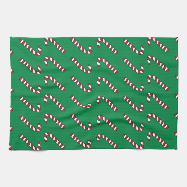 Toalla de bastones de caramelo (Horizontal)