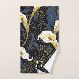 Toalla de bolas de bolas con monograma de lirio gó