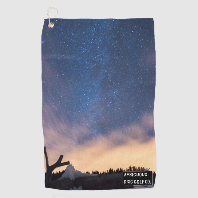 Toalla de bolso de golf de disco clip-On (Anverso)