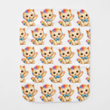 Toalla de Burbujas Arcoíris del Gatito Tumble