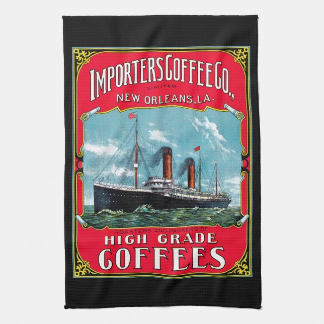 Toalla de café de los importadores (Vertical)