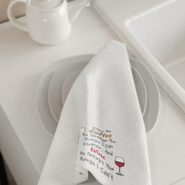 Toalla De Café Y Cocina De Vino