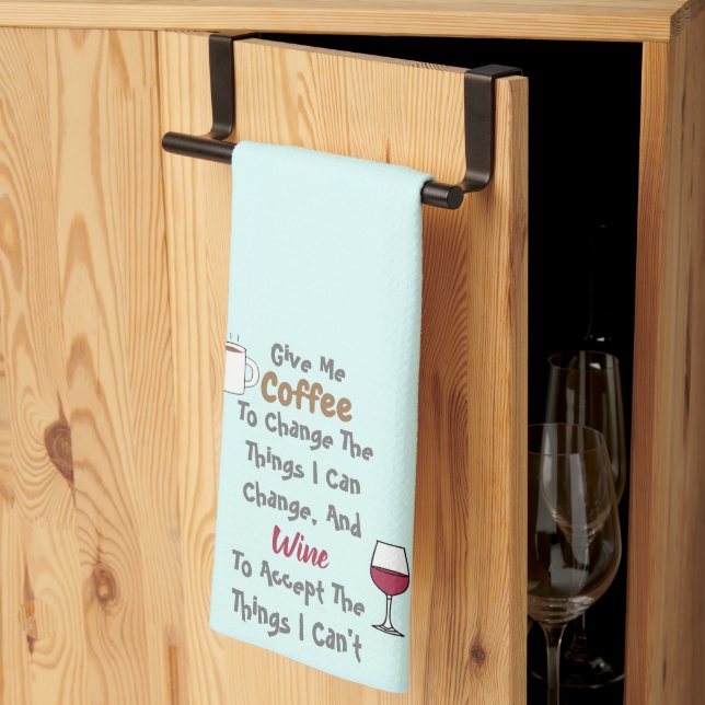 Toalla De Café Y Cocina De Vino (Pliegue de tercios)
