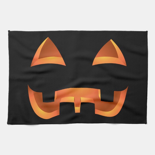 Toalla de calabaza de Halloween Toallas de té Jack (Horizontal)