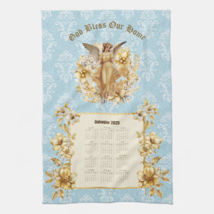 Toalla de calendario 2026 Ángel de la Guarda Bonit