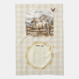 Toalla de calendario 2026 Caballo