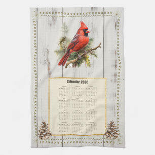 Toalla de calendario 2026 Cardenal