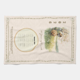 Toalla de calendario 2026 Cristiana Pastel Escena 