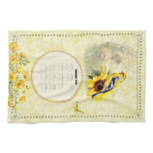 Toalla de calendario 2026 Yellow Goldfinch
