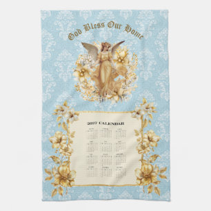 Toalla de calendario 2027 Ángel de la guarda bonit