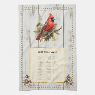 Toalla de calendario 2027 Cardenal