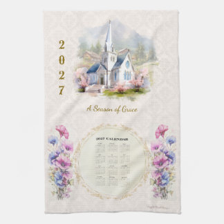 Toalla de calendario 2027 Iglesia Una temporada de