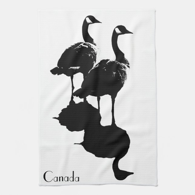 Toalla de Canadá personalizada toalla de té de gan (Vertical)