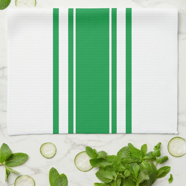 Toalla de cocina a rayas (Doblado)