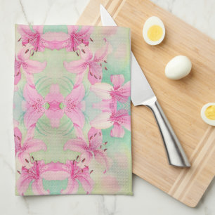 Toalla de cocina Acuarela Lilies