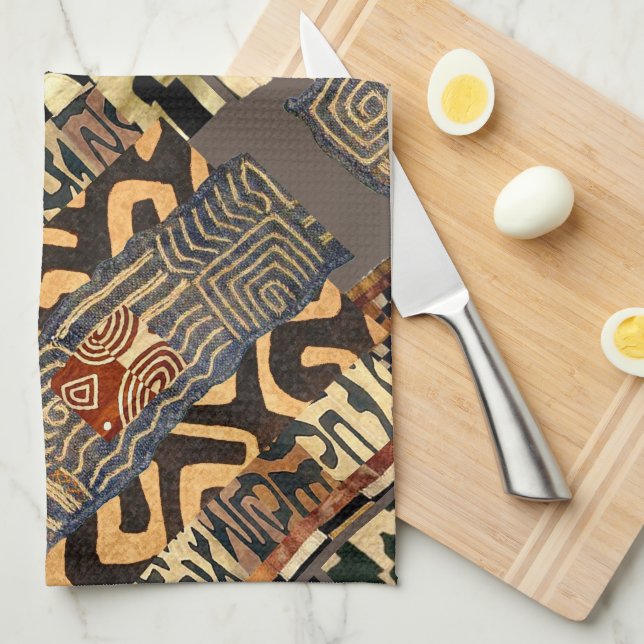 Toalla de cocina africana (Doblado Cuarto)