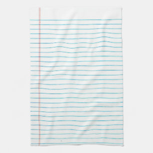 Toalla de cocina alineada escuela de la impresión