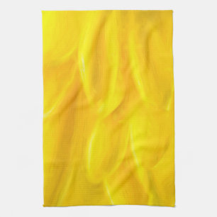 Toalla de cocina amarilla de los pétalos 16" x 24