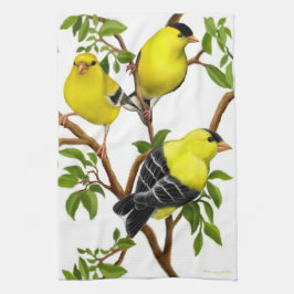 Toalla de cocina americana de los pájaros del