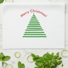 Toalla de cocina - Árbol estilizado con texto curv