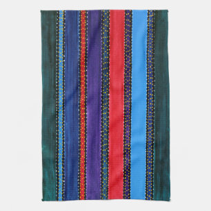 Toalla de cocina arcoiris de Guatemala