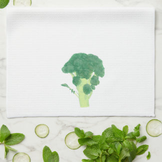 Toalla de cocina artística de brócoli artístico