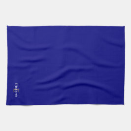 Toalla de cocina azul de la Marina personalizada