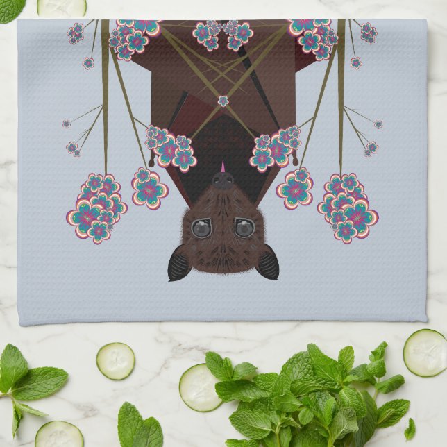 Toalla de cocina azul del cielo de Fox (Doblado)