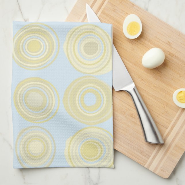 Toalla de cocina azul pálido (Doblado Cuarto)