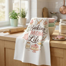 Toalla de cocina Baking Mom Life